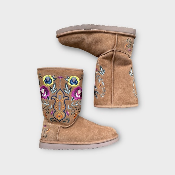 UGG Juliette embroidered boots 9 BNWOB - Picture 2 of 4